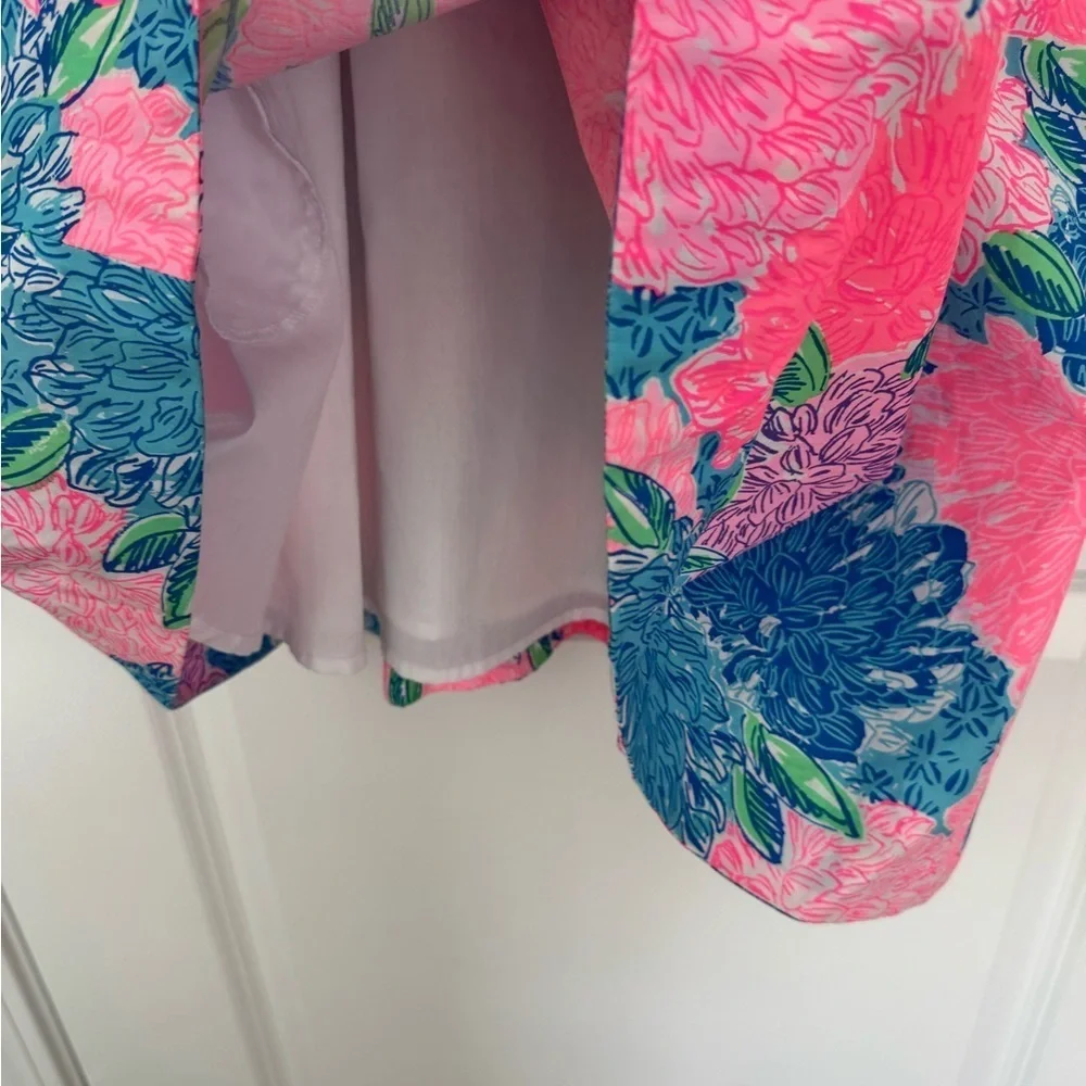 Lilly Pulitzer Girls Little Kinley Dress Beach House Blooms Size 14